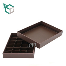 High quality cardboard chocolate packaging gold stamping with lid